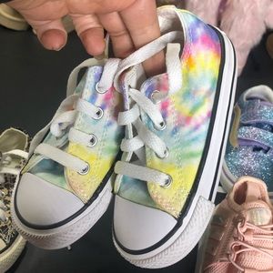 Tie dye converse 
Size 7c 
NEW